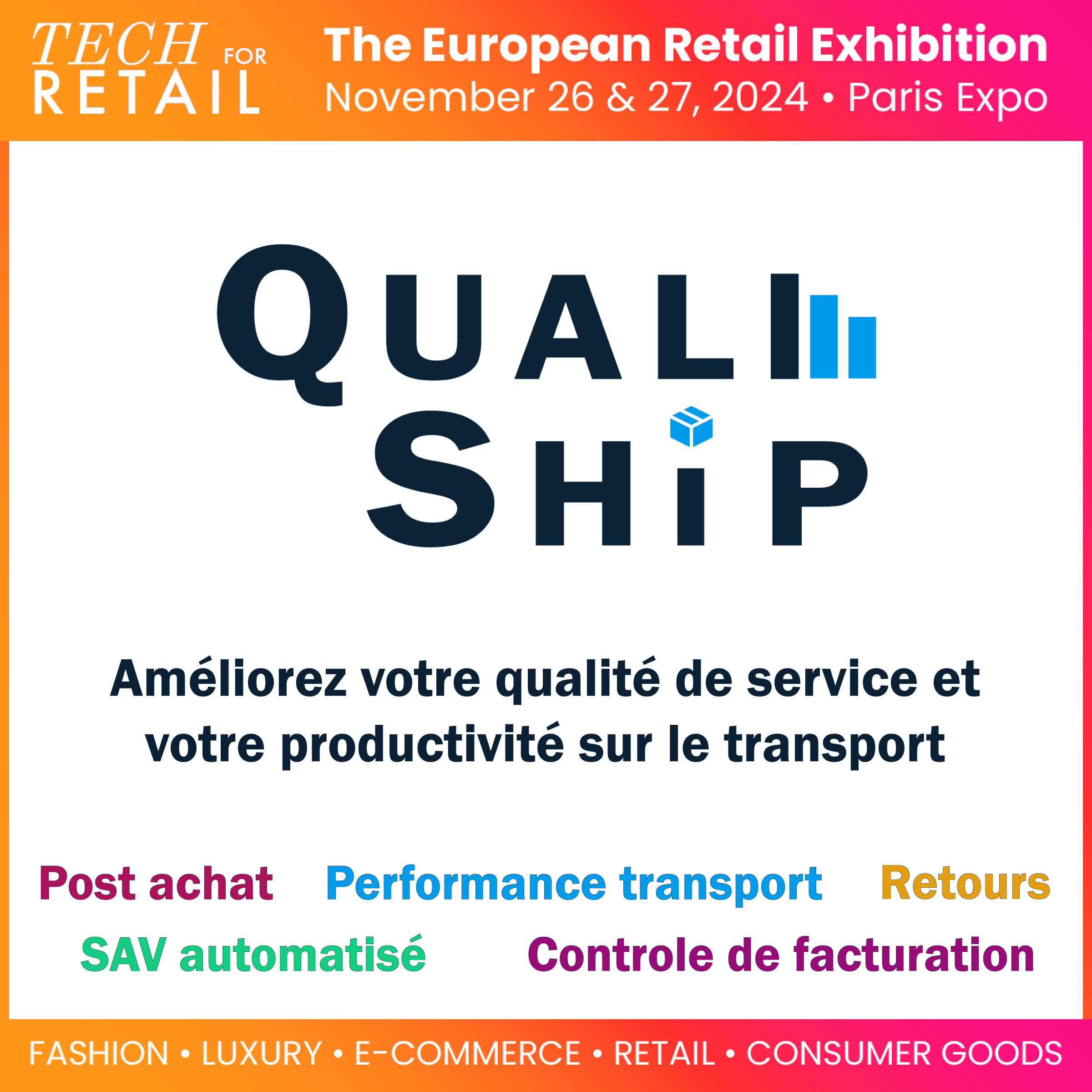 QualiShip sera présent au salon de l'ecommerce